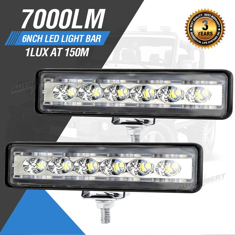 nifeida 2Pcs 6 Inch Flush Mount LED Light Pods