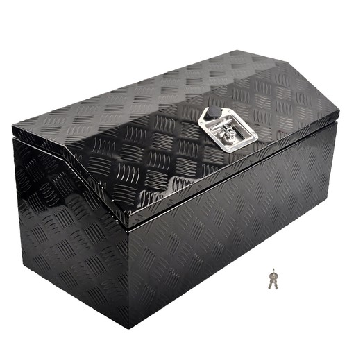 30"x13.2"x13.5" Tongue Pickup Aluminum Truck Tool Box Trailer Bed Storage W/Lock