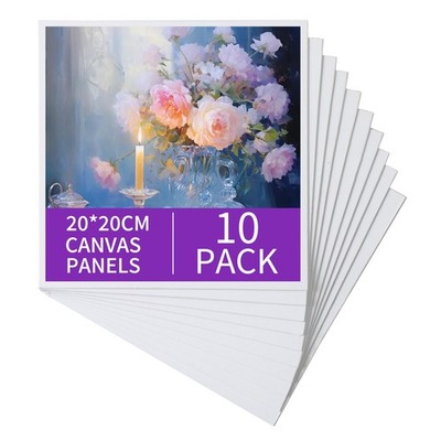 Ordeluxe 20x20cm Tele per Dipingere bambini-Set di 10 Tele Piccole per D