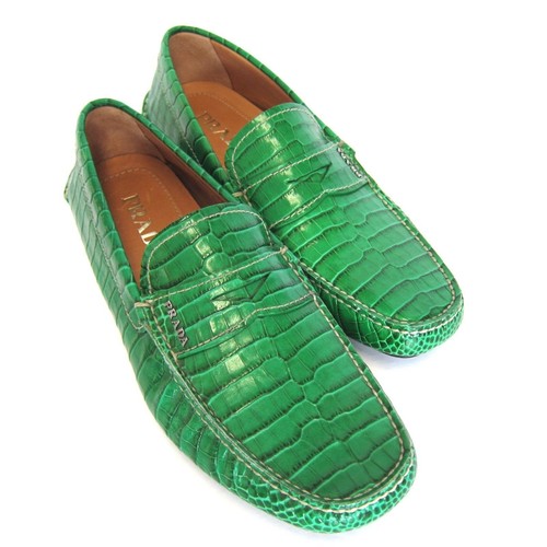 靴 Prada archive Loafer leather shoes Archive PRADA Vintage Slip On Sneakers Leather Loafers
