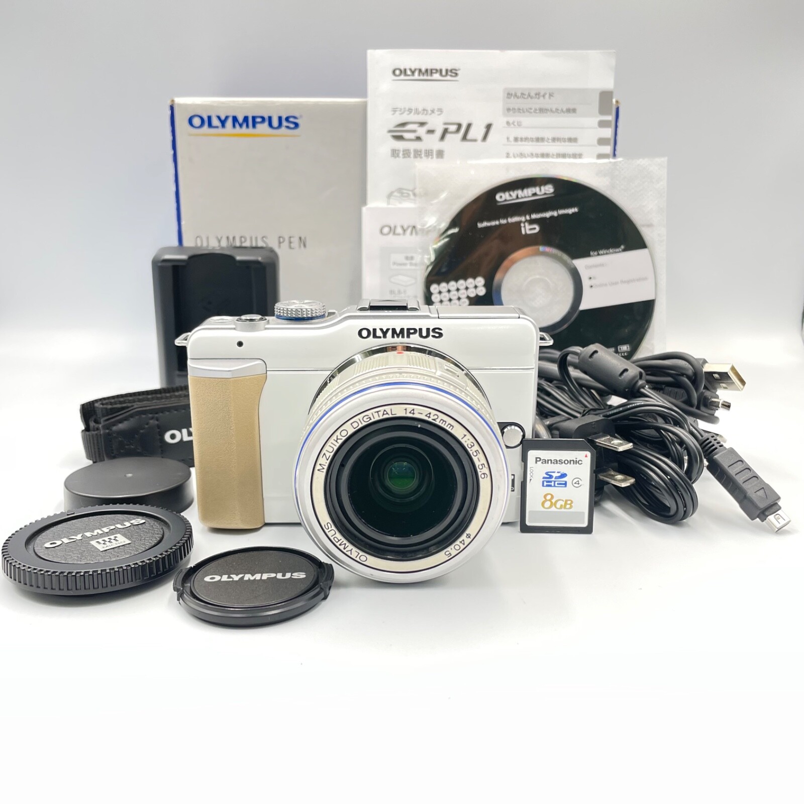 【ジャンク品】OLYMPUS PEN ホワイト ミラーレス一眼　E-PL7 OLYMPUS PEN オリンパス ミラーレス ペン E-PL7 レンズセット