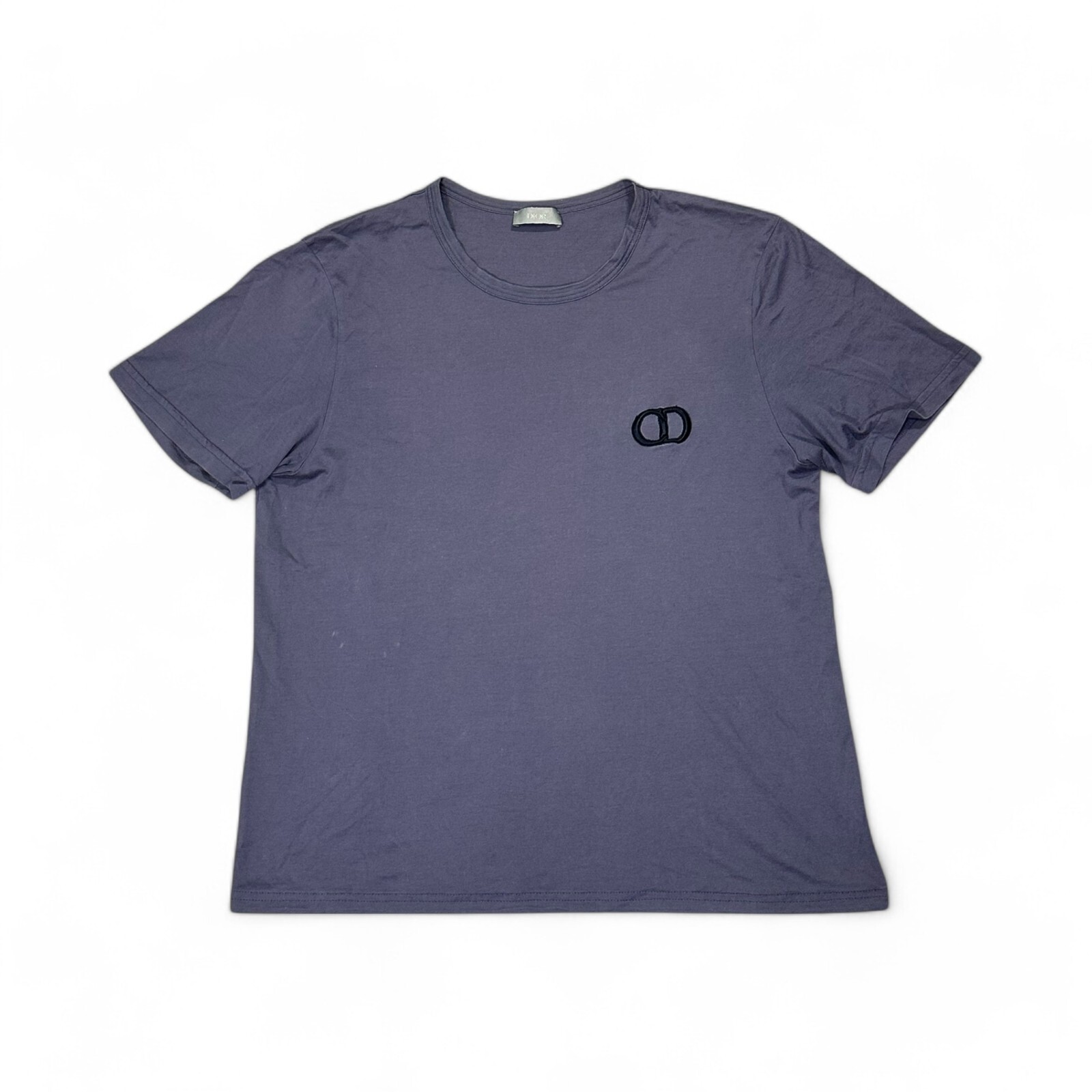 Authentic Dior T-Shirt CD Icon Embroidered Logo Light Purple