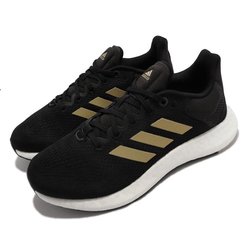 Adidas Pureboost 21 W Black Gold White Женская спортивная обувь для бега GZ3004