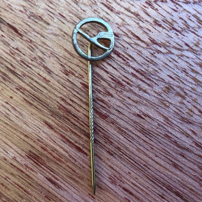 Lufthansa Airlines Stickpin Logo Symbol Brass Tone Stick Pin Germany Vintage
