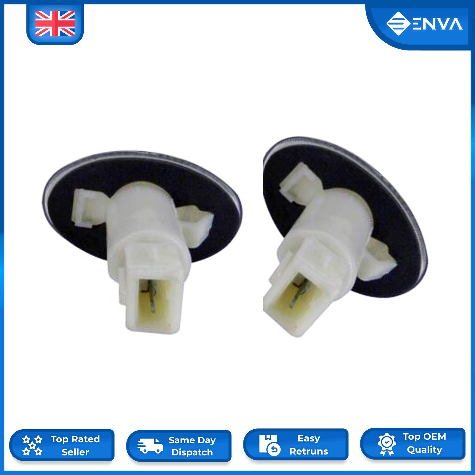 Side Indicator Repeater Light Lamp Pair (LH & RH) for Ford TRANSIT 1991 - 2013