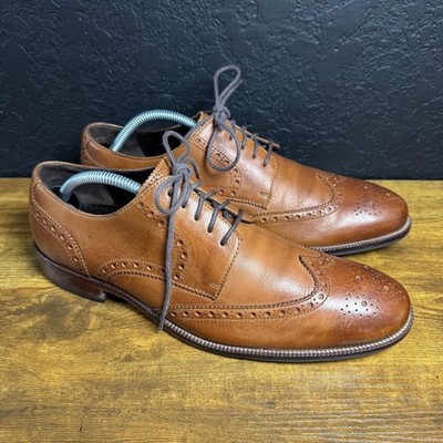 Cole Haan Williams Wingtip C24116 British Tan Leather Oxford Mens Size 9.5 M