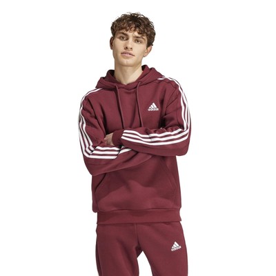 Мужские толстовки и свитшоты adidas Essentials с капюшоном из флиса в 3 полосы