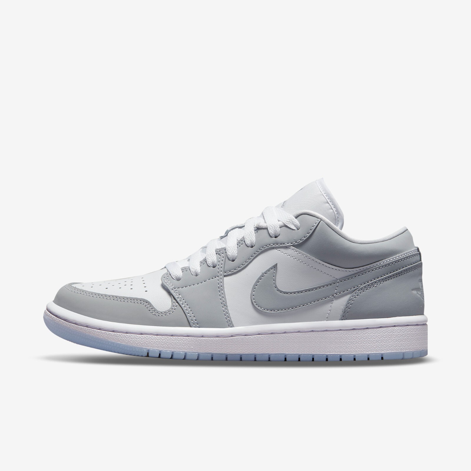 Jordan 1 Low White Wolf Grey DC0774-105 WMNS Shoes Кроссовки