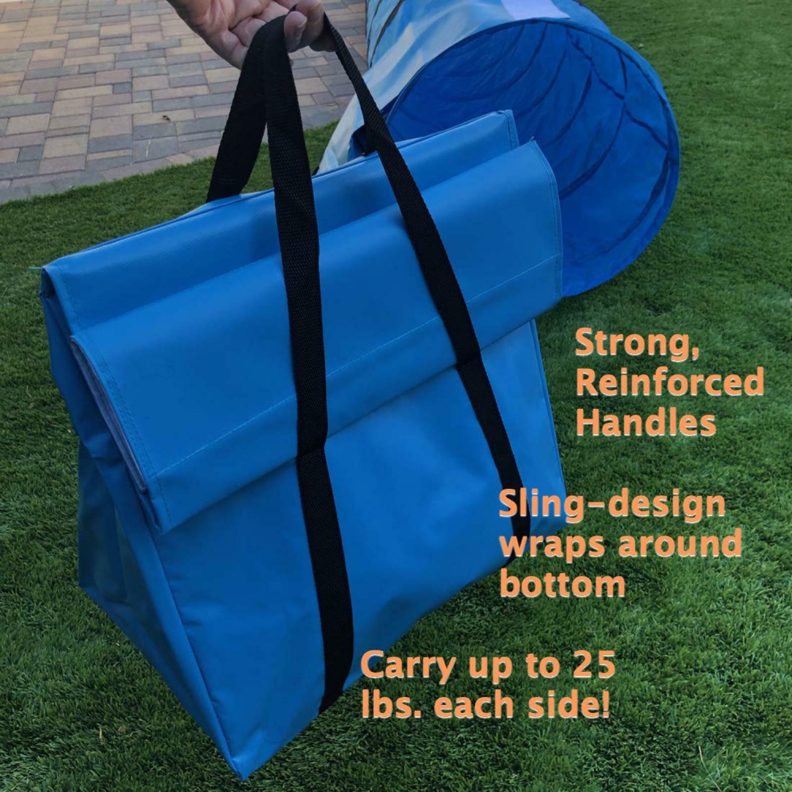 Rise8 Agility Tunnel Bag Holder - Non-Constricting Saddlebags for Stabilizing Do