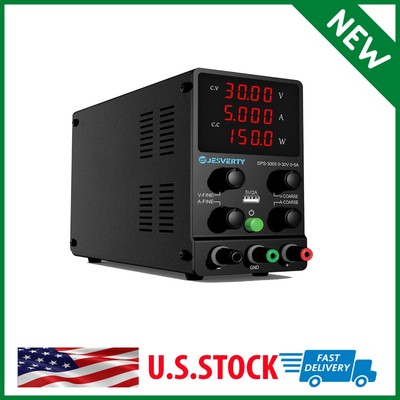 DC Power Supply Variable, 0-30V 0-10A Adjustable Switching DC Regulated Bench Po