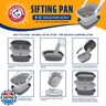 Arm and Hammer Large Sifting Litter Box Scoop Free Cat Litter Tray with Microban, Made in USA
