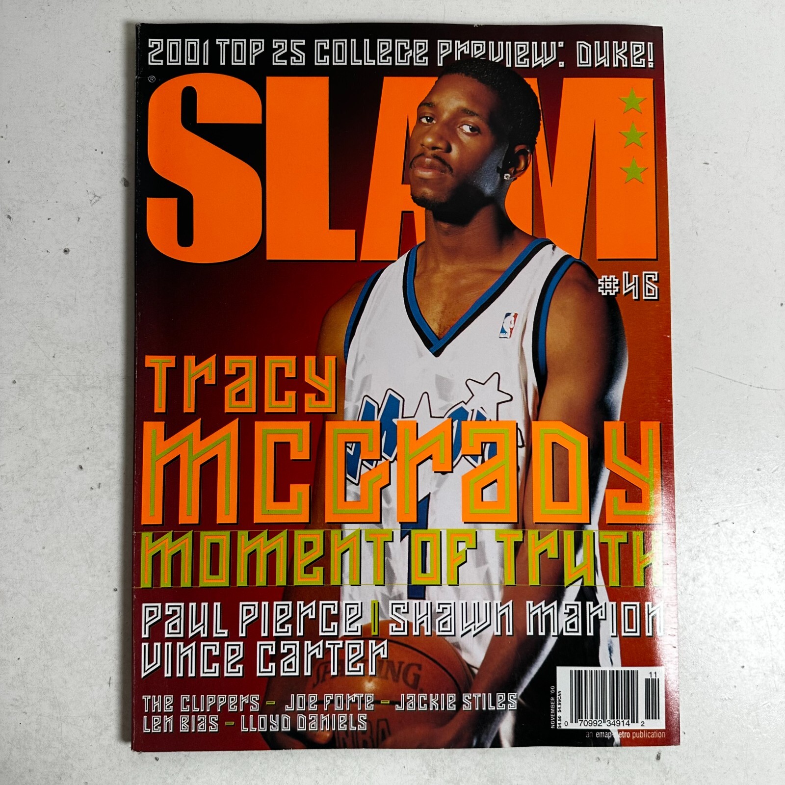Slam Magazine #. XLVI. November 2000 Paul Pierce NBA