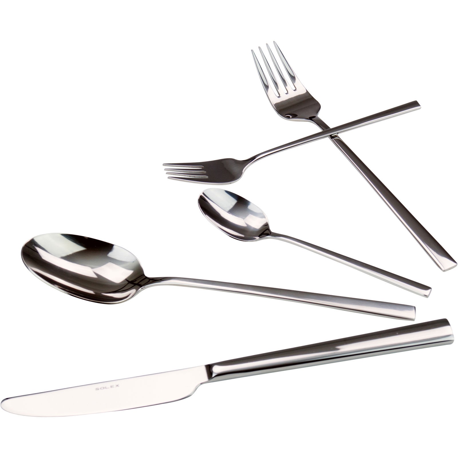 Solex Helena Besteckset 120 tlg. für 24 Personen Edelstahl Tafel Menü Besteck