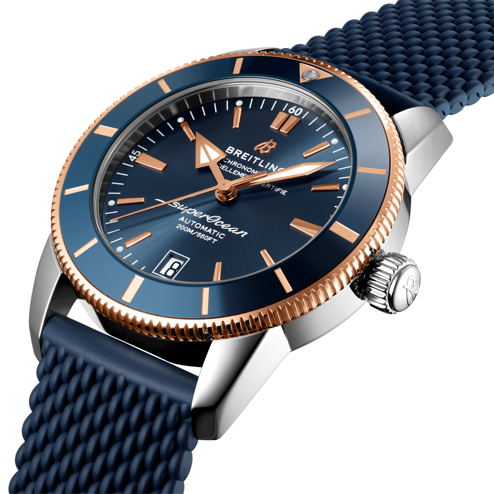 Pre-owned Breitling Superocean Heritage B20 Automatic 42 Blue Dial Watch Ub2010161c1s1