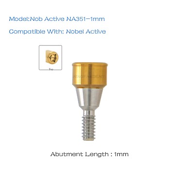Implant Locat0r Abutment Ø3.5mm D/1-5.0mm GH &Retention Cap Fit Nobel Biocare NP