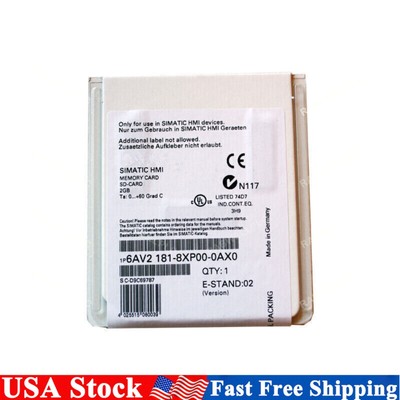 New Siemens SIMATIC SD memory card 2 GB 6AV2181-8XP00-0AX0 6AV2 181-8XP00-0AX0