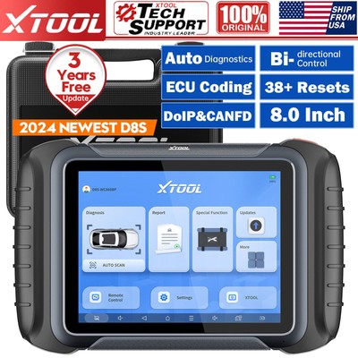 XTOOL D8S Auto Bi-directional Scanner Diagnostic Tool Coding Programming DoIP