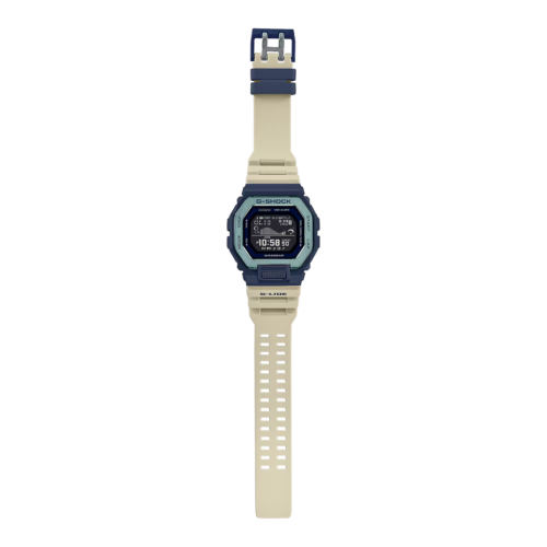 Pre-owned Casio G-shock Gbx100tt-2 Move G-lide Wave Monochrome Beige