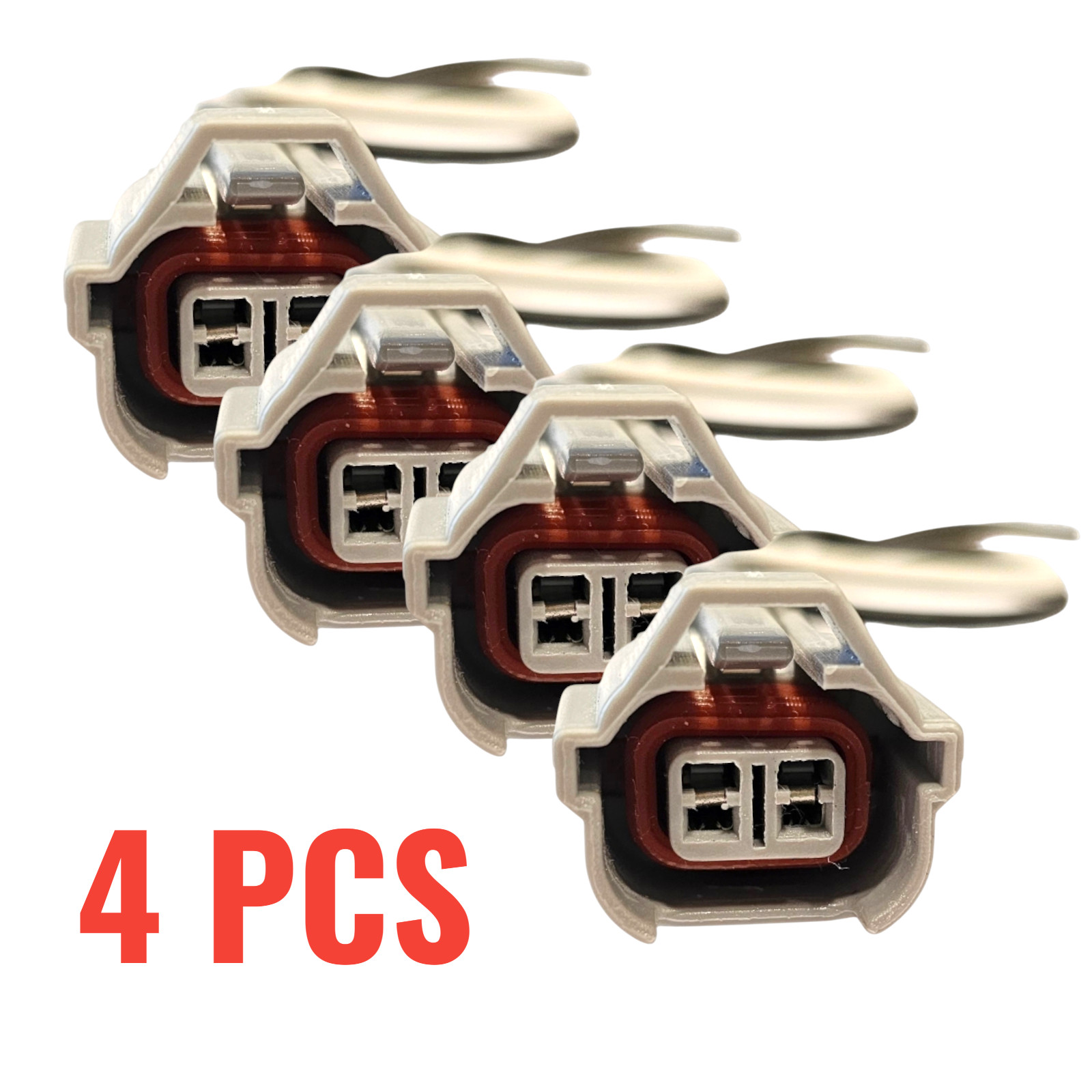 (4 Pc) Electrical Connector of Fuel Injector  Fits: Altima 2002-2021