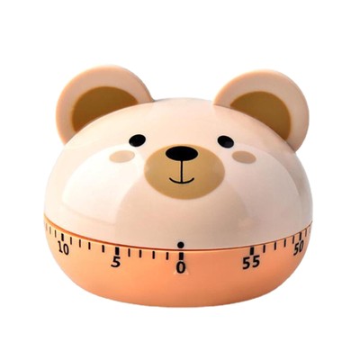 1/4pcs Cute Kitchen Timer 60 Minutes Mechanical Timer Clock Wind Up Egg Timer