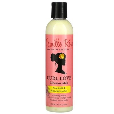 Curl Love Moisture Milk, несмываемый крем-кондиционер, рисовое молоко и масло макадамии,