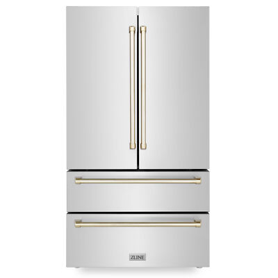 ZLINE 36" 22.5 CuFt FRENCH DOOR STAINLESS STEEL REFRIGERATOR