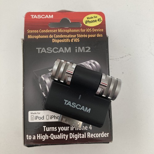 TASCAM iM2 Stereo Microphone for Apple iOS Products, iPhone 4s, 30 Pin