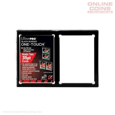 Ultra Pro ONE TOUCH - 2 CARD HOLDER - Black Border 35pt