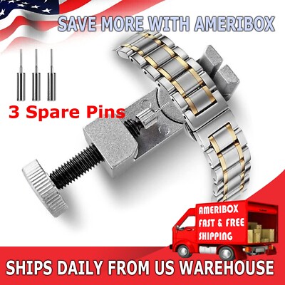Metal Adjustable Watch Band Strap Bracelet Link Pin Remover Repair Tool Kit