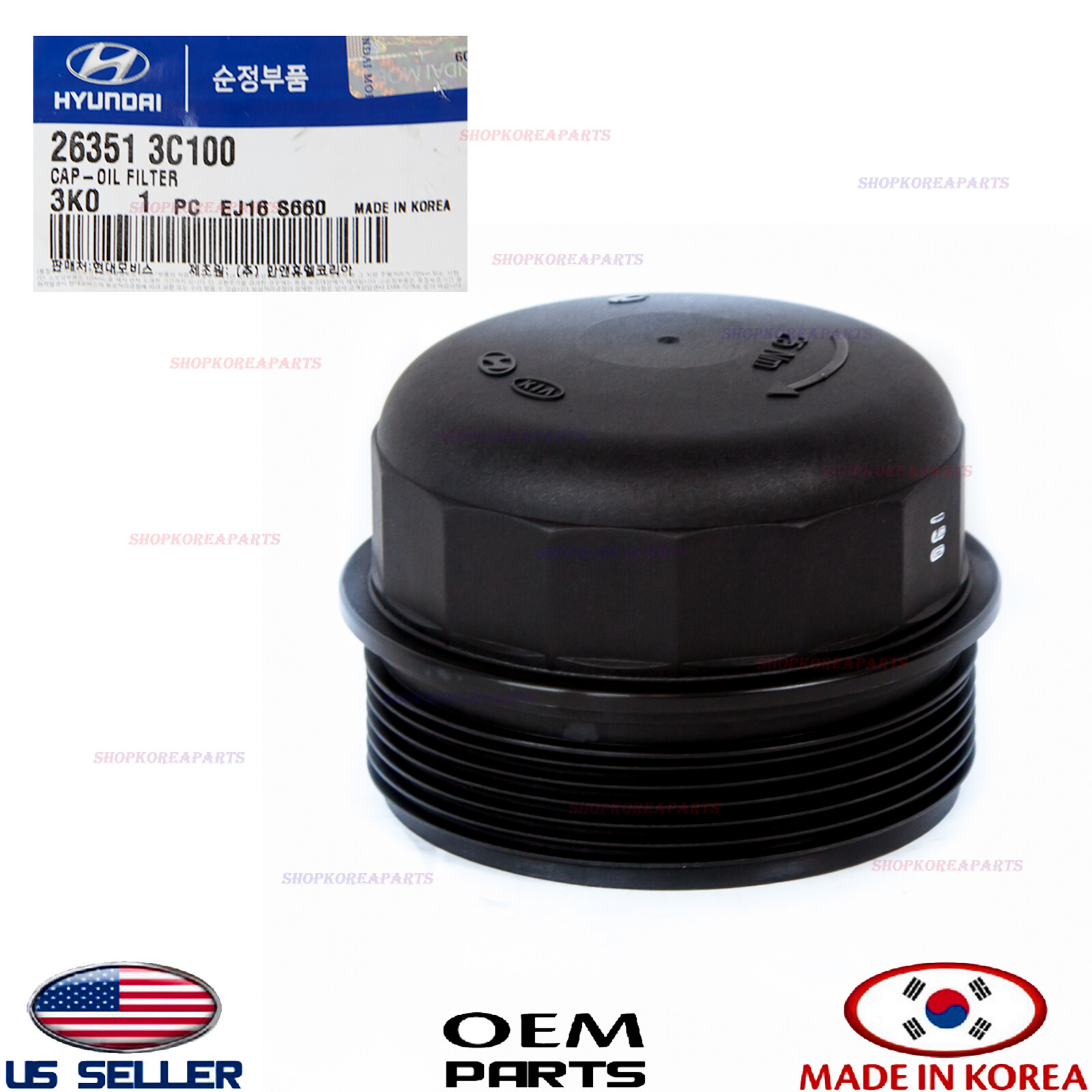 Cap Oem Hyundai Santa Fe Sonata Kia Sedona 3.3l+3.8l 2006-09