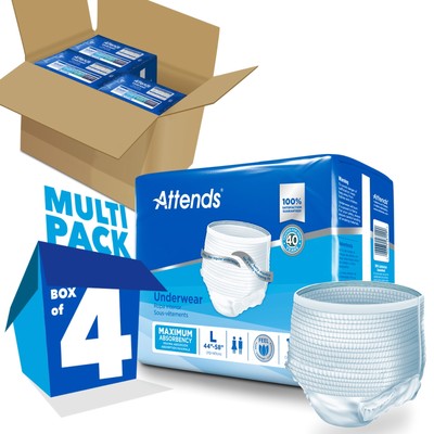 Attends Disposable Underwear Large Heavy 72 Ct