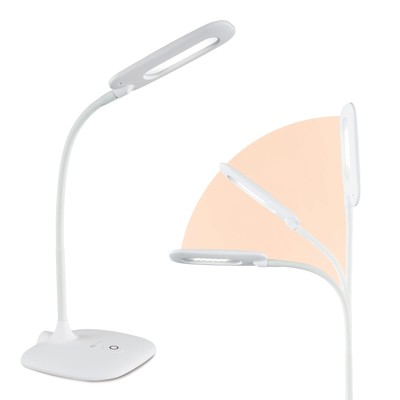 OttLite LED Soft Touch Desk Lamp - 3 Brightness Settings with Energy Efficien...
