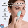 Blackhead Remover Tool,Silicone Face Scrubber, 2 in 1 Nose Scraper for Deep Cleansing,Skin Scrubber Face Spatula, Nose Blackhead Remover, Pore Cleaner Skin Care Tool for Men and Women (Light Blue)
