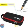 ECHSRT Large Pencil Case, Aesthetic Pen Pouch with Big Capacity, Minimalist Portable Stationery Bag with Handle for Office Organizer Black Pencil Cases