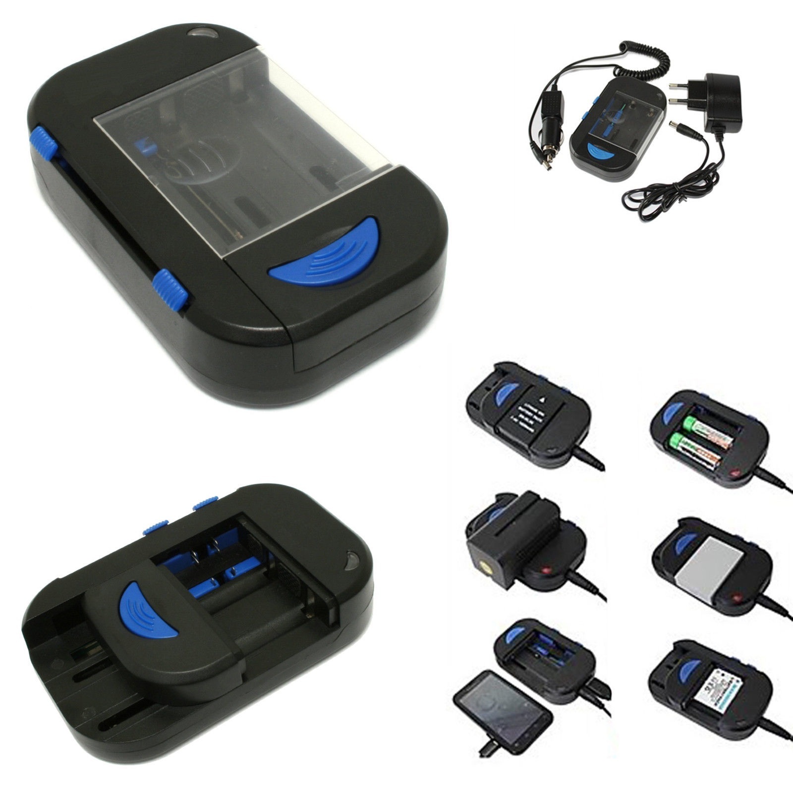 Carica Batterie Universale Auto Rete Smartphone Pile Fotocamera Usb Mp4 hsb