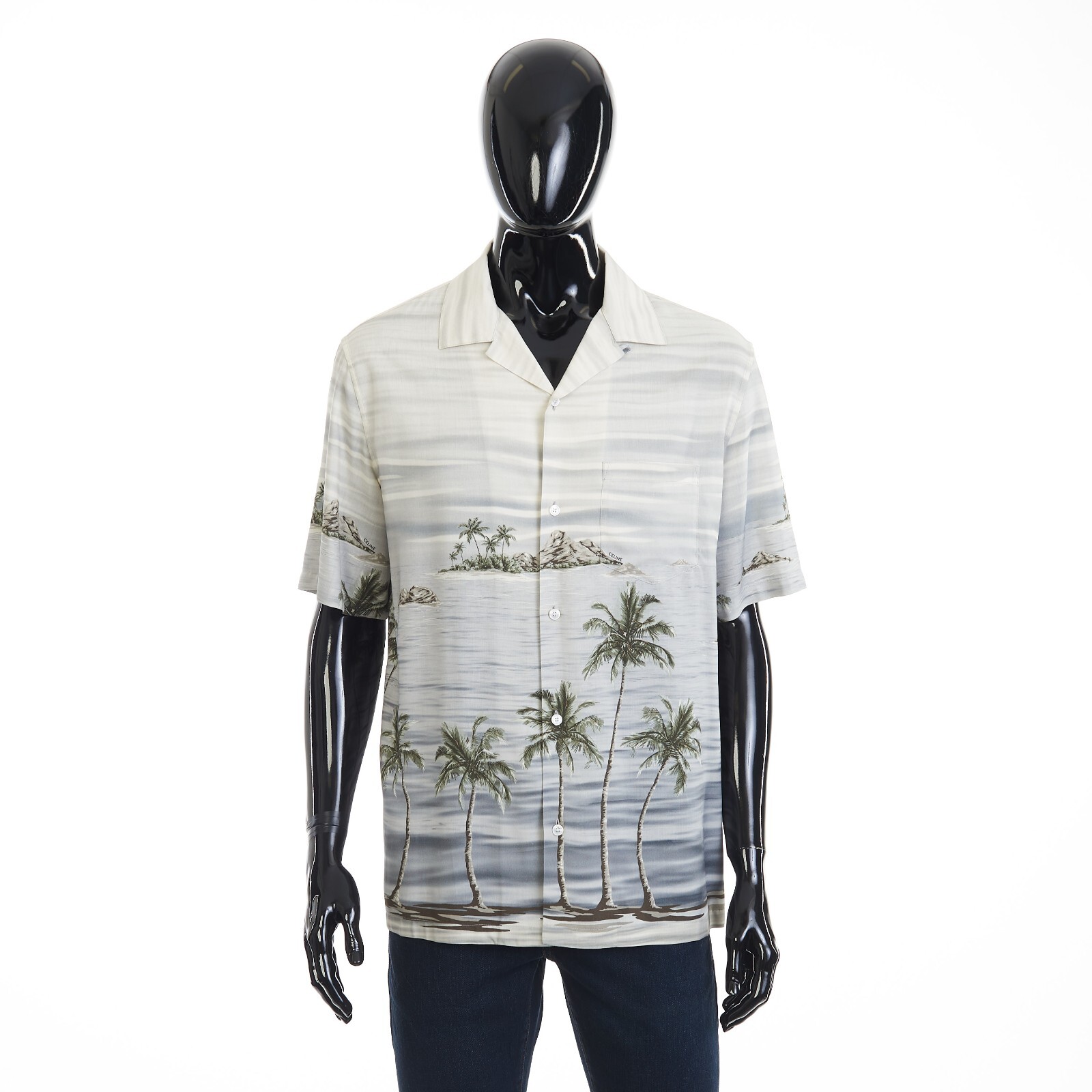 CELINE 1150$ Loose Hawaiian Shirt - Archipelago Print