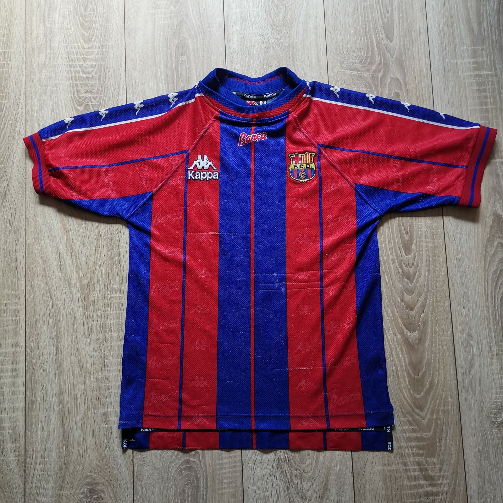 Kappa Barcelona 1997 1998 home jersey soccer football | eBay