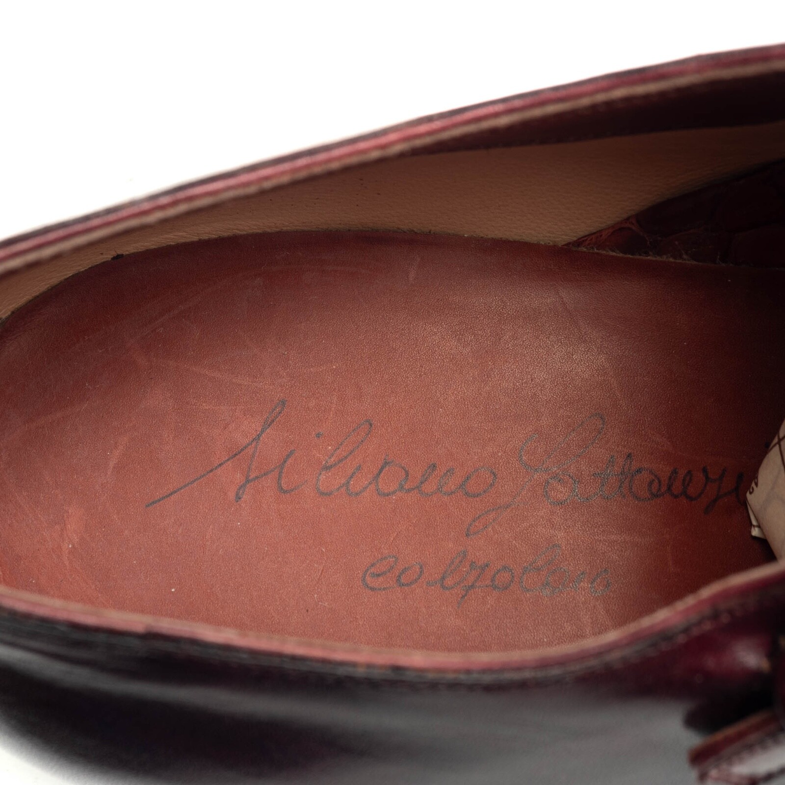 Pre-owned Santoni $6k Nwb Silvano Lattanzi Dress Shoes Red Brown Doublemonk Uk 6.5 Us 7.5 Eu 40.5