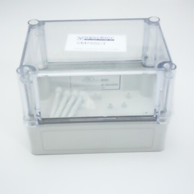 NVENT VM755CT VM755CT Prototype Project Box Clear Top Plastic Enclosure 7x5x5