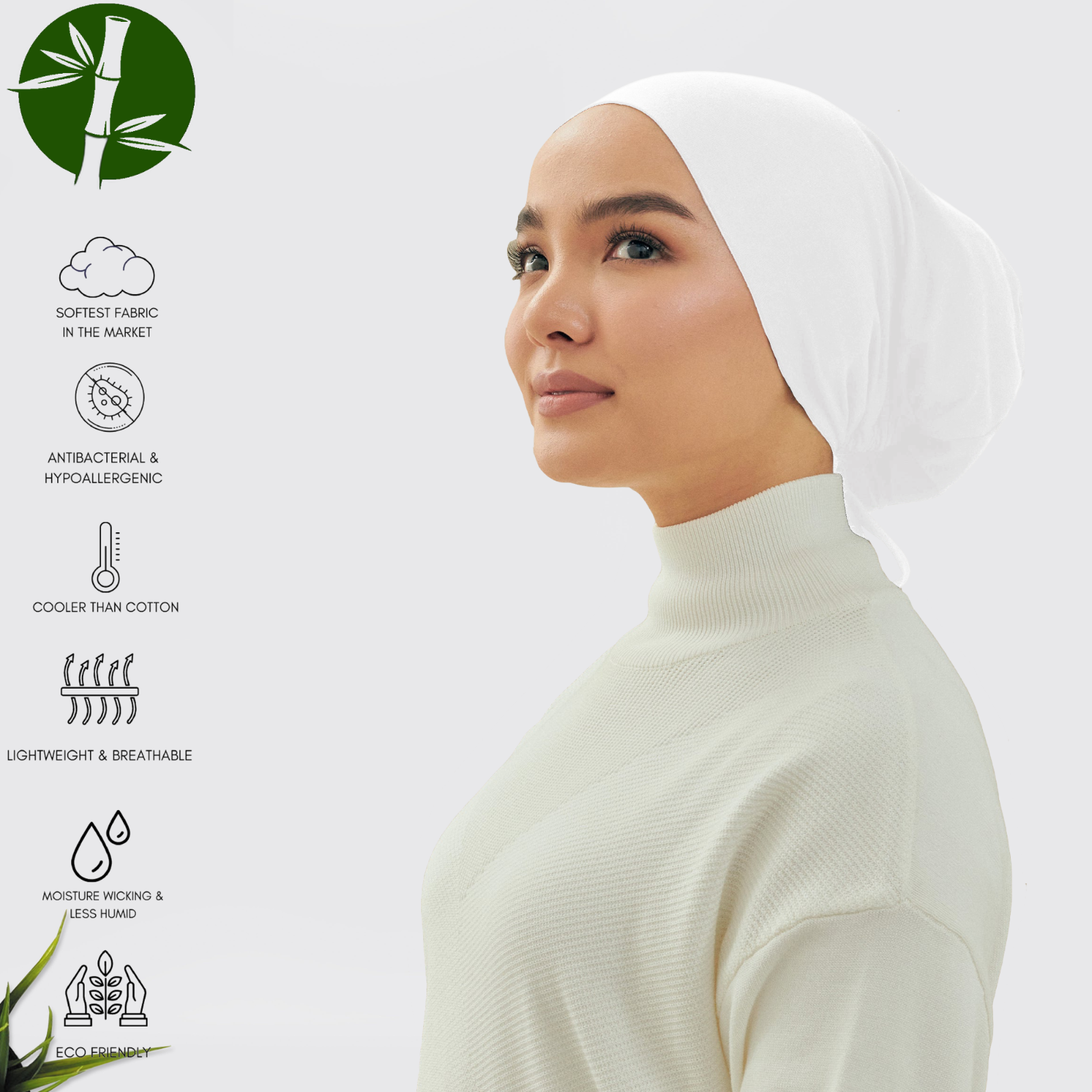 Adjustable Muslim Head scarf Inner Hijab Caps Islamic Underscarf Ninja Scarf hat