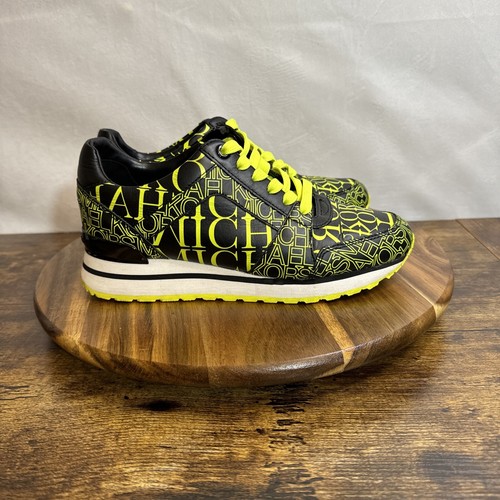MICHAEL KORS Designer Shoes Women's Sz 6 Black Neon Casual