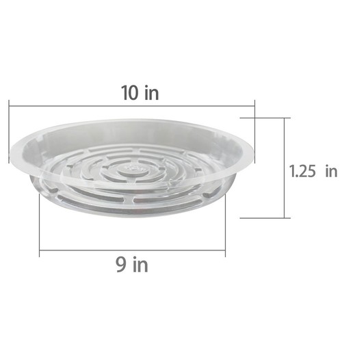 5/10/15Pcs 6/8/10/12Inch Plastic Clear Thick Sturdy Plants Saucer Drip Trays