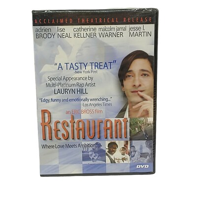 Restaurant Movie DVD Adrien Brody 2000 Full Screen Slim-case 107 Minutes