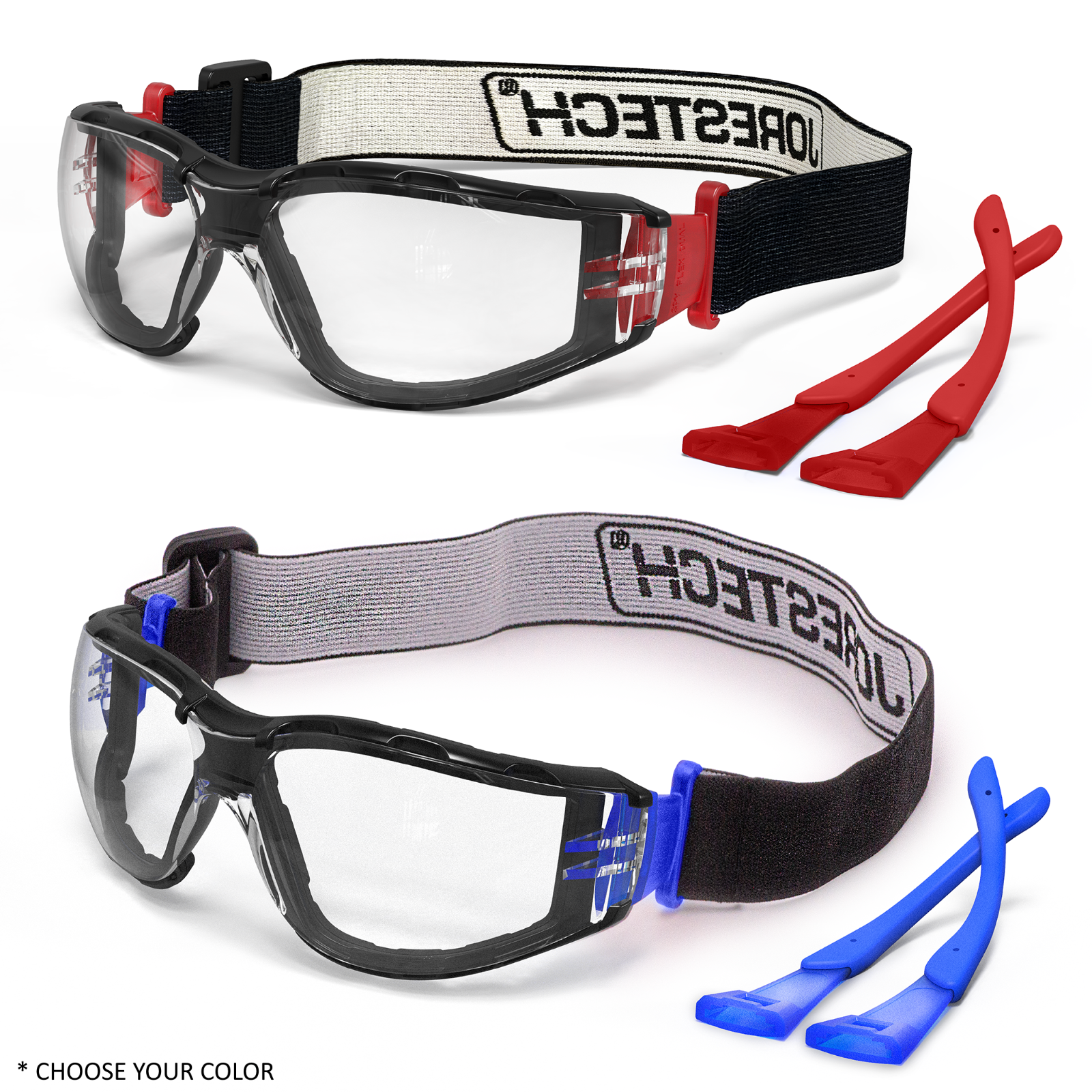 Goggles Clear Hybrid Foam Padded Work Lab Anti Fog Jorestech