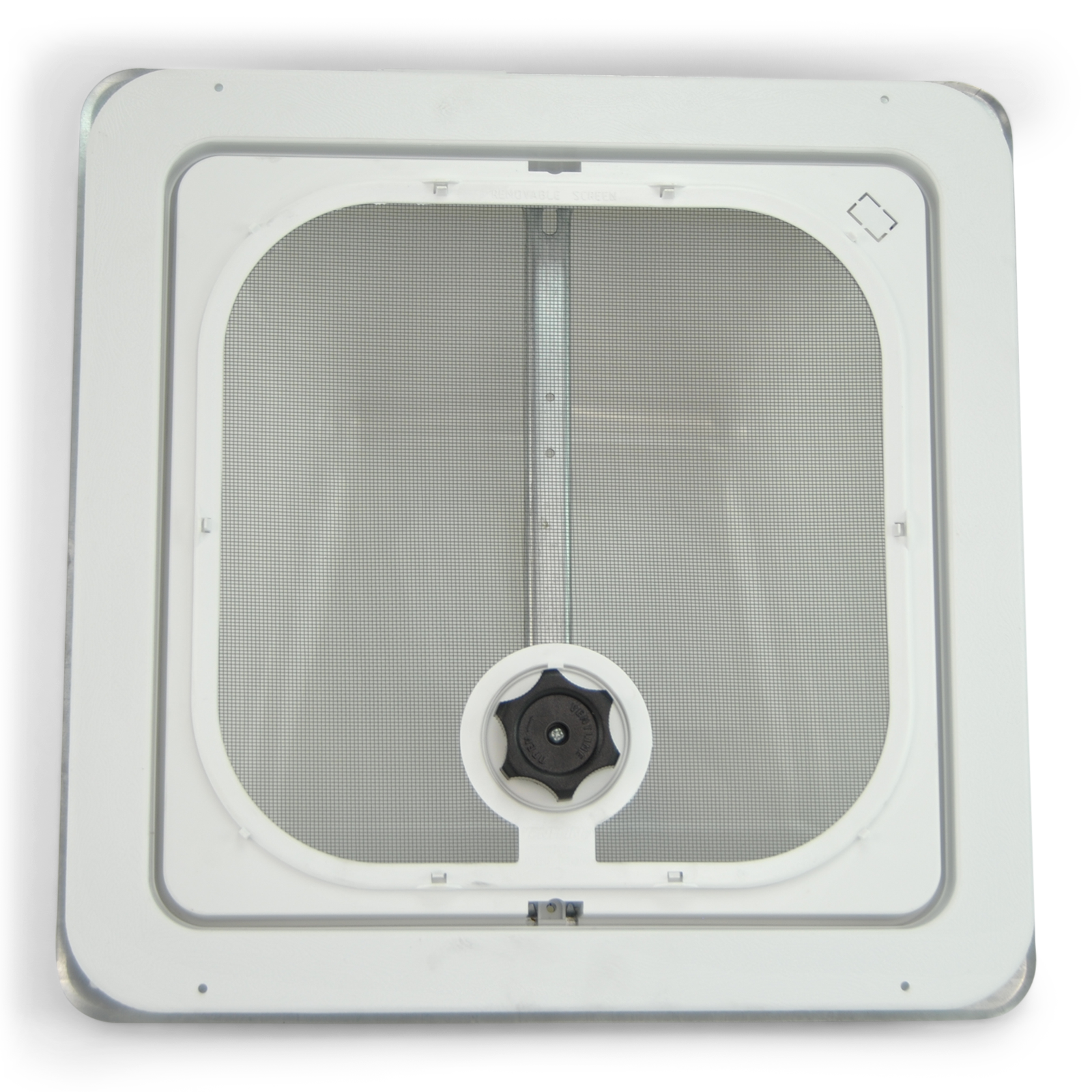 14" Enclosed Trailer Roof Vent and Crank White Color Fits Most Trailers