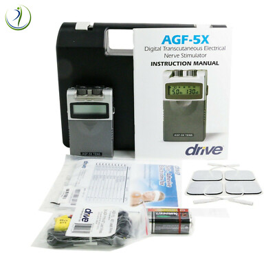Drive Medical AGF-5X Digital Dual Channel 5 Mode TENS Two Strength Modes