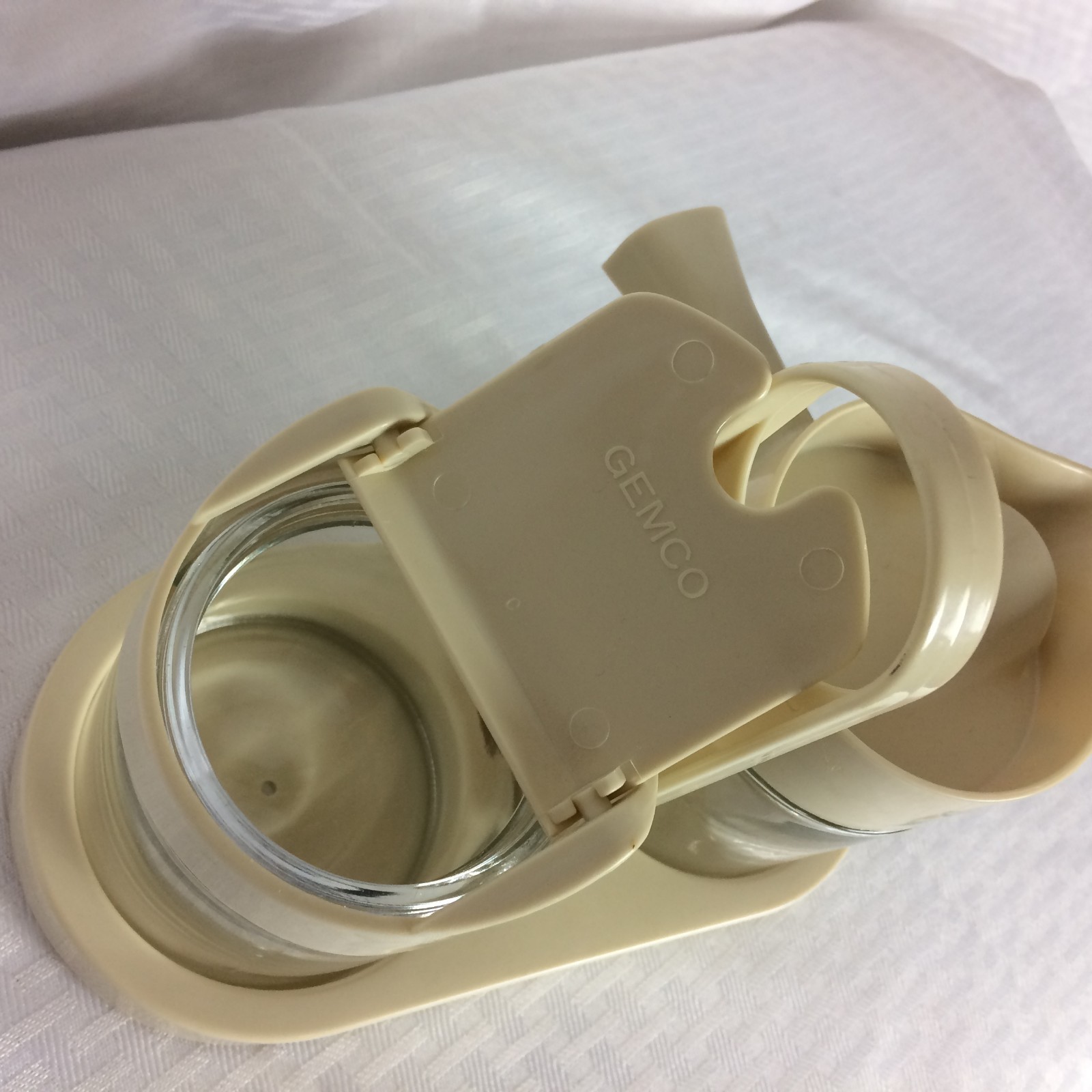 Vintage GEMCO Fruit Theme Sugar Bowl Creamer Pitcher Set  and Caddy Holder