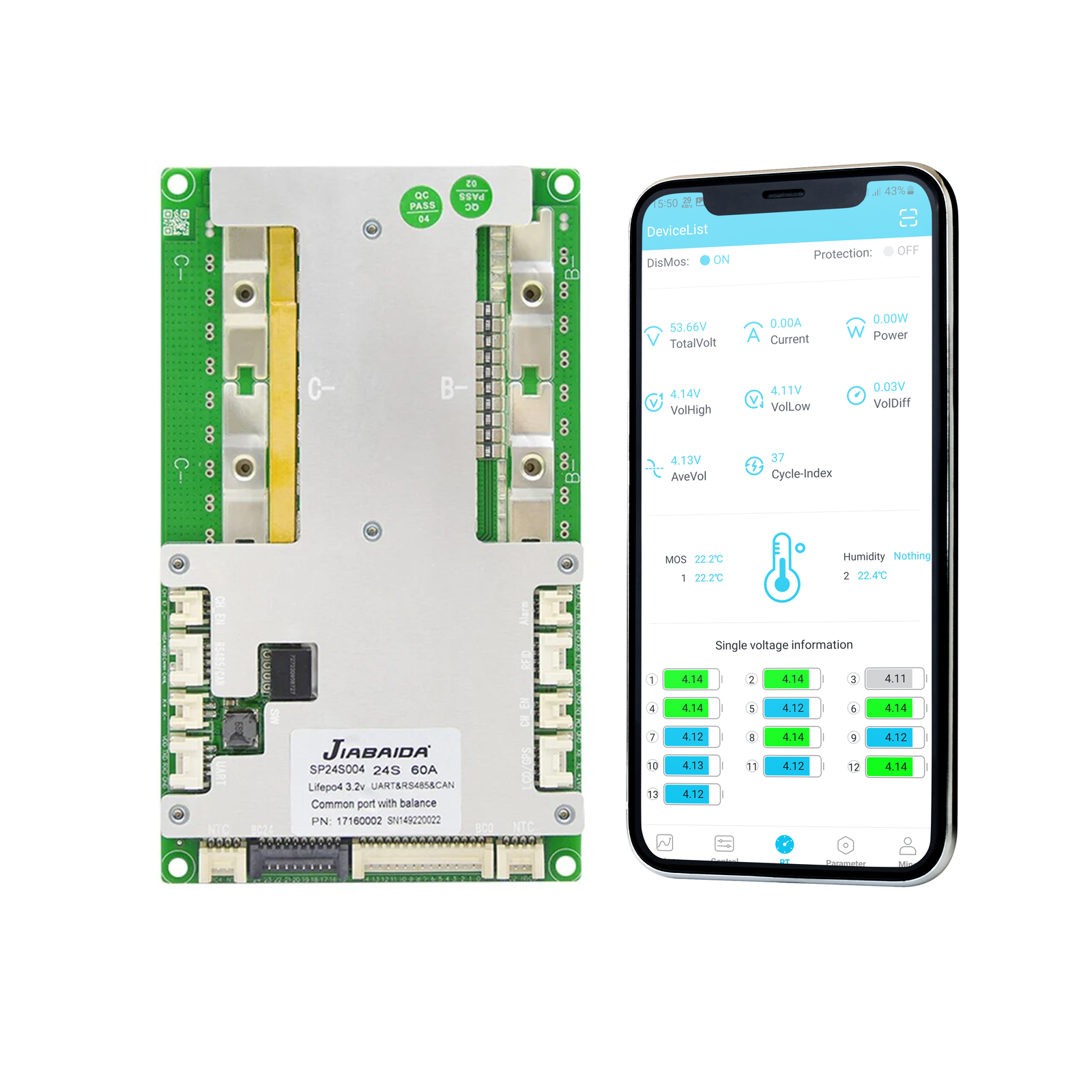 JBD 10S-17S 80A (240A) Intelligentes Smart Bluetooth BMS RS485 Android iOS APP 4066252005657 JBD 10S-17S 80A (240A) Intelligentes Smart Bluetooth BMS RS485 Android iOS APP 4066252005657