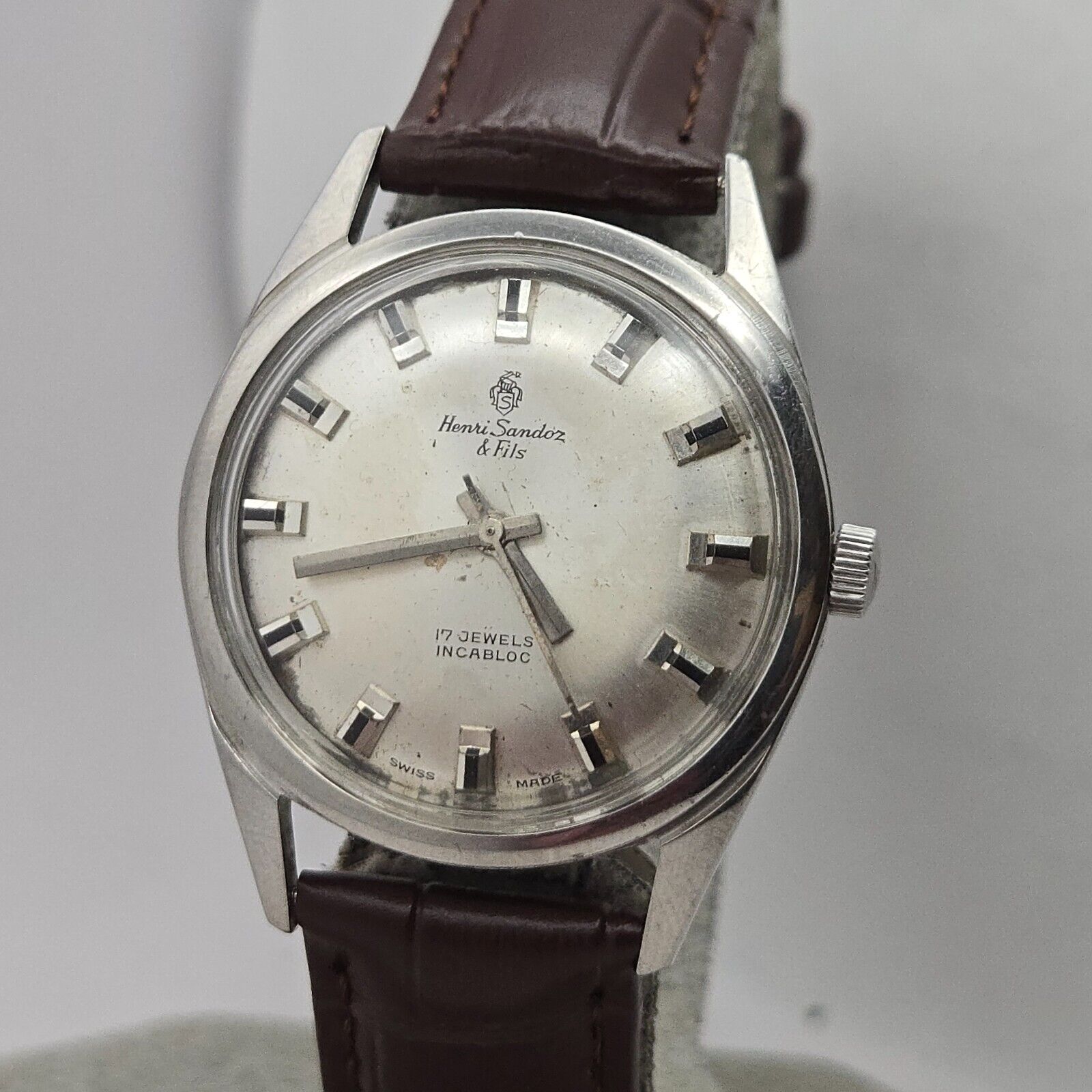 Vintage Henri Sandoz & Fils men's manual winding watch ST 96 Vintage Henri Sandoz & Fils men's manual winding watch ST 96