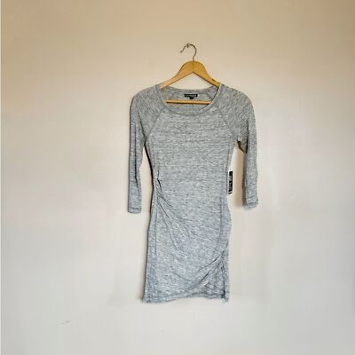 Gray Express Ruched Side Bodycon Dress Size XS NWT